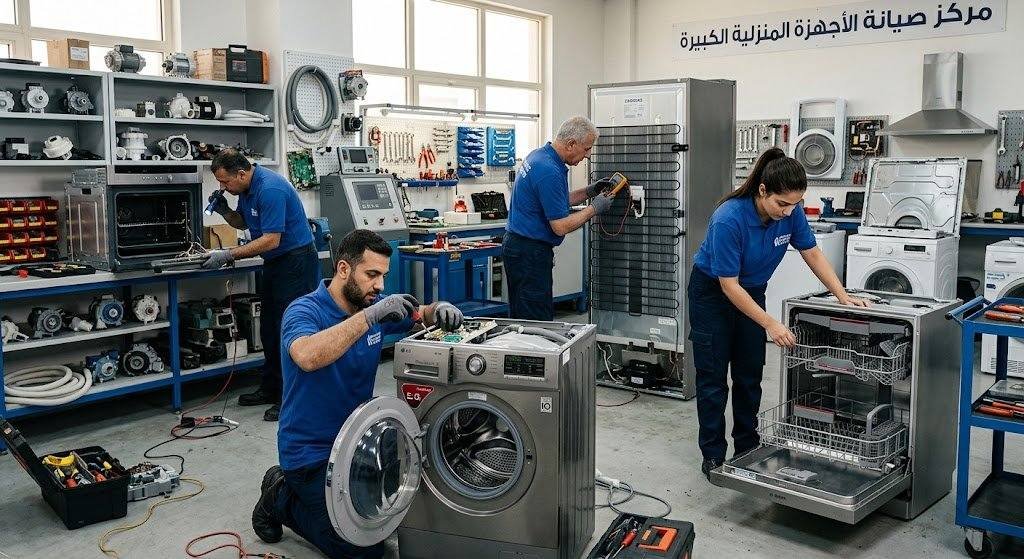صيانة الأجهزة المنزلية الكبيرة | فحص دقيق وإصلاح شامل بضمان